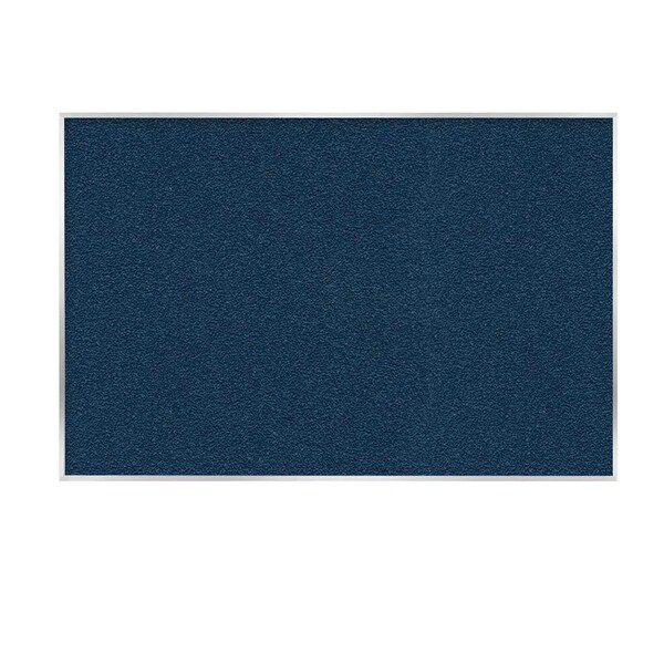 Ghent Vinyl Bulletin Board, Satin Aluminum Frame, 4ft H x 7ft 4in W, Navy AV47-195 - main